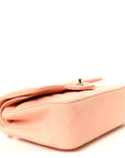 Lambskin Quilted Small Double Flap Light Orange