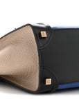 Smooth Calfskin Micro Tri-Color Luggage Indigo