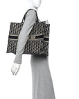 Oblique Large Book Tote Blue Multicolor