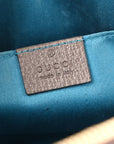 GG Supreme Monogram Textured Dollar Calfskin Web Small Ophidia Dome Shoulder Bag Beige Ebony New Acero