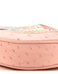 Snakeskin Ostrich Calfskin Small Jackie 1961 Hobo Pink Multicolor