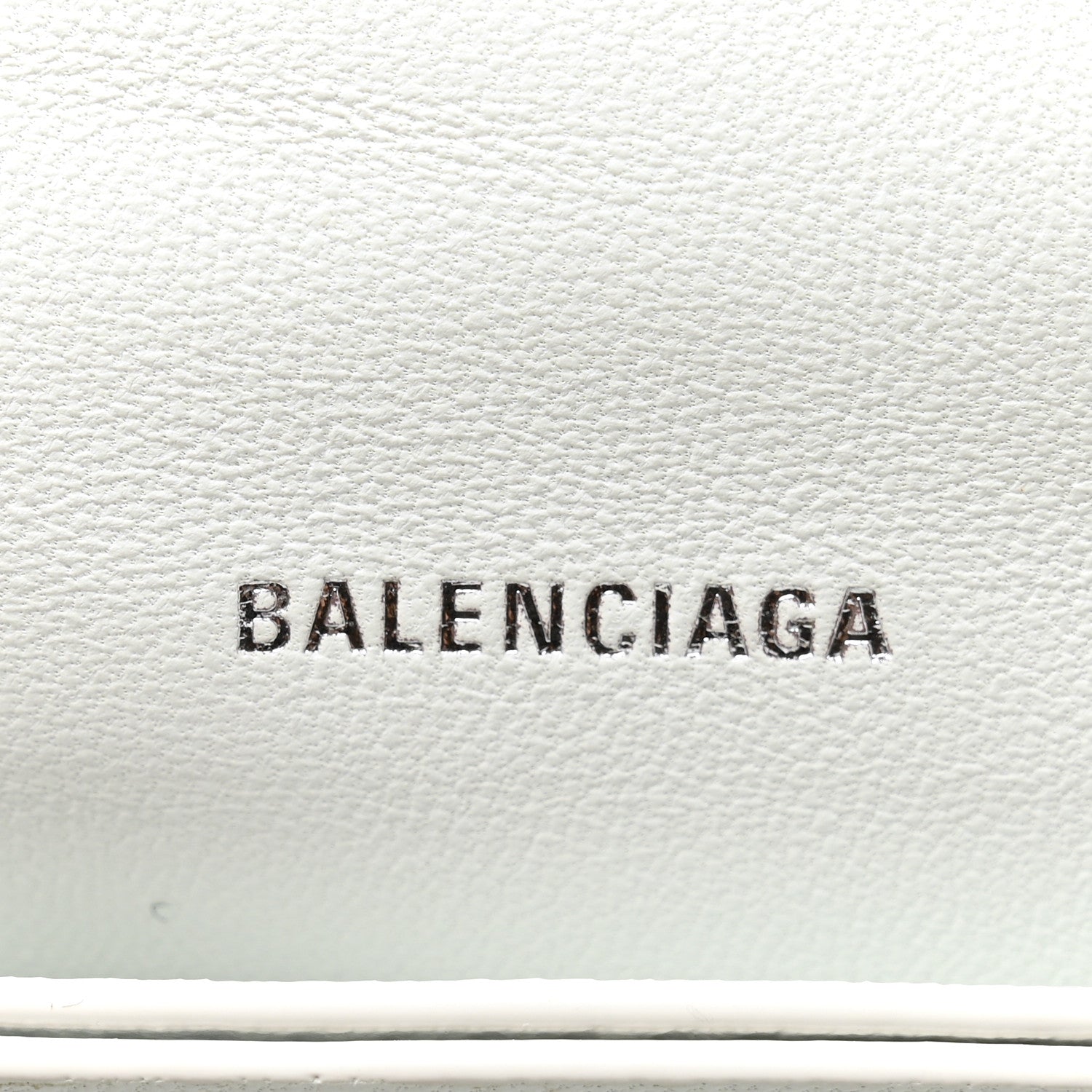 Crushed Calfskin Quilted Small Crush Chain Bag Optic White