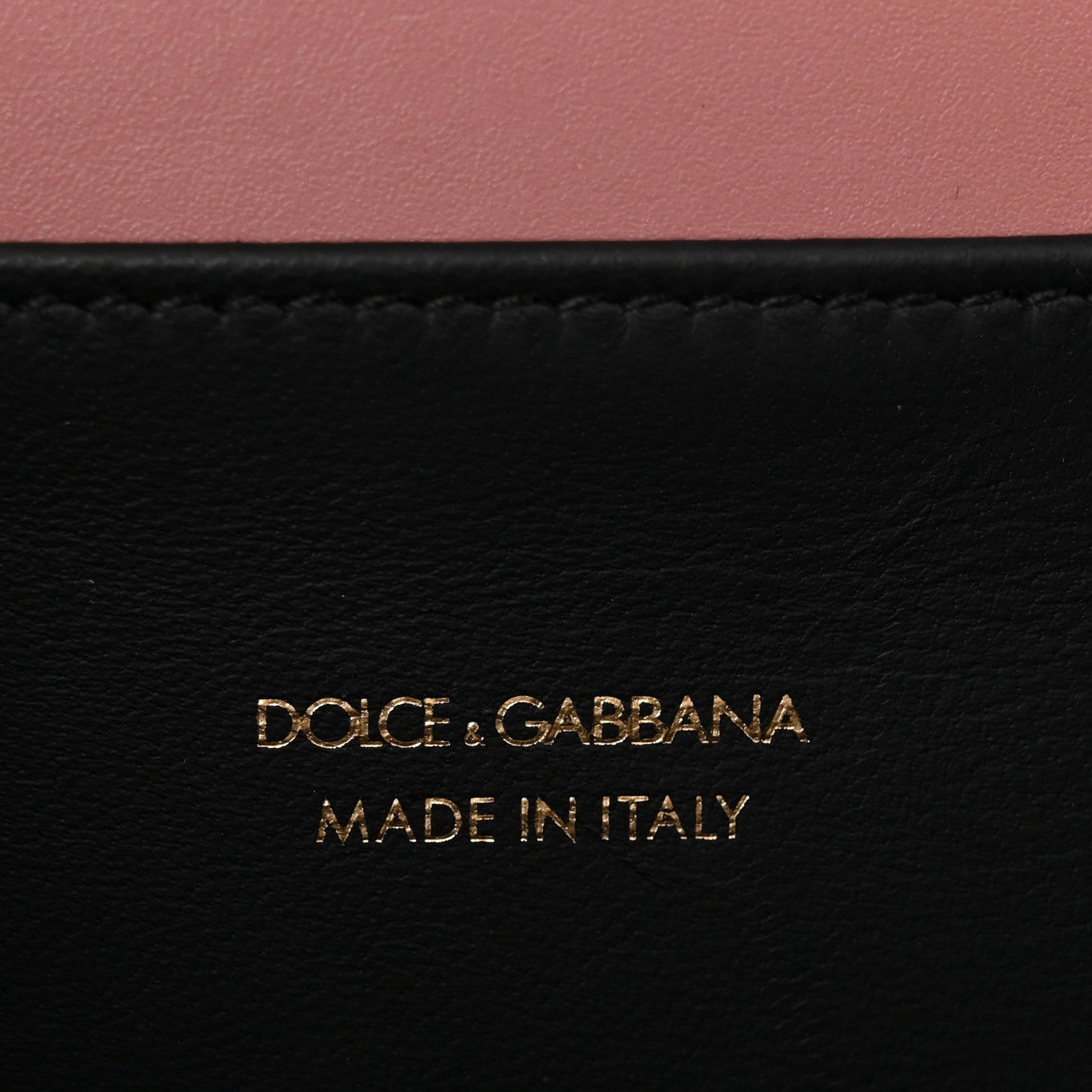 DOLCE GABBANA Smooth Calfskin Small DG Amore Envelope Bag Pink