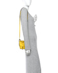 Calfskin Mini Balloon Bucket Bag Yellow