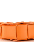 Nappa Maxi Intreccio Cassette Bag Tangerine