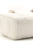 Lambskin Cannage Micro Lady D-Joy Latte