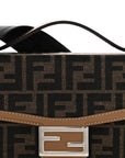 Recycled Fabric Jacquard Vitello King FF 1974 Baguette Soft Trunk Tobacco Moro Sand