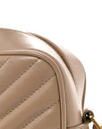 Calfskin Matelasse Monogram Lou Camera Bag Dark Beige