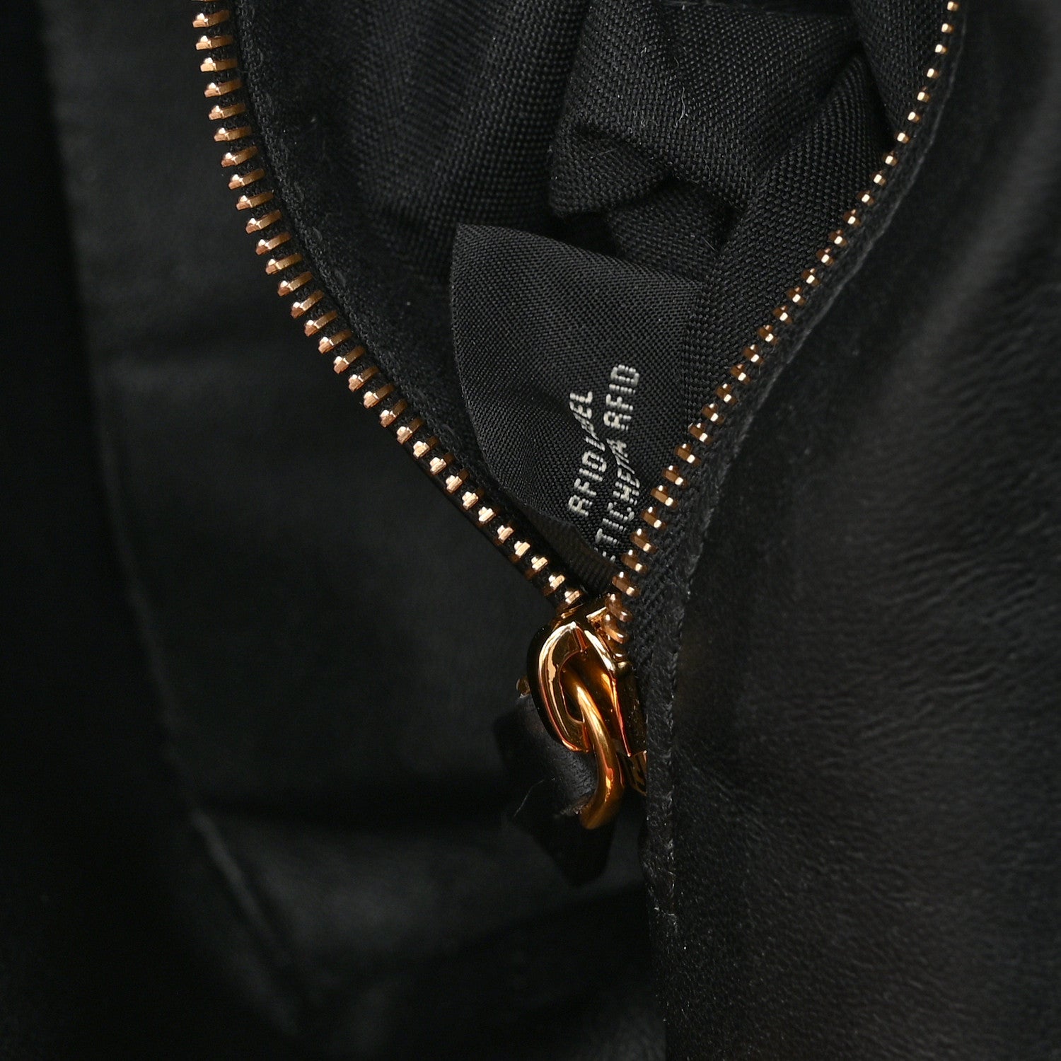 Nappa Small FF Embossed Mid Chain Baguette Black