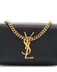 Grain De Poudre Small Monogram Kate Satchel Black