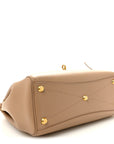 Smooth Calfskin Small Bel Air Carry All Bag Latte