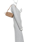 Supple Lambskin Bow Pouch Camel