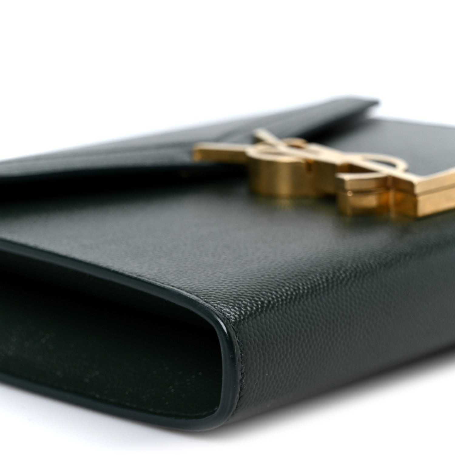 Grain De Poudre Monogram Cassandra Chain Wallet Dark Green