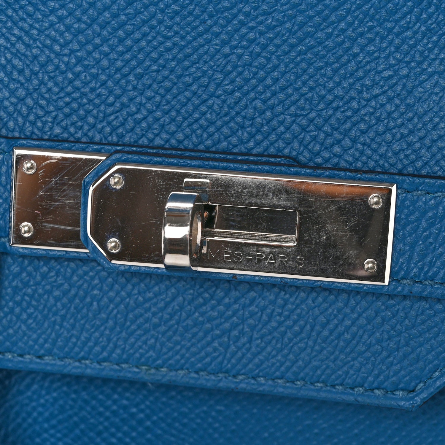 Epsom Birkin 35 Bleu Izmir