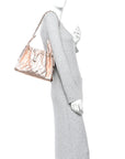 Metallic Caviar Quilted Small CHNL 25 Handbag Copper