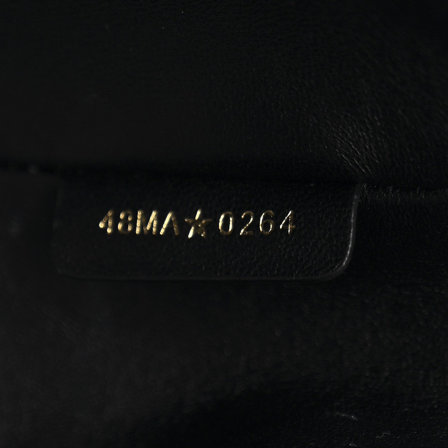 Lambskin Macrocannage D1ORStar Hobo Bag Black