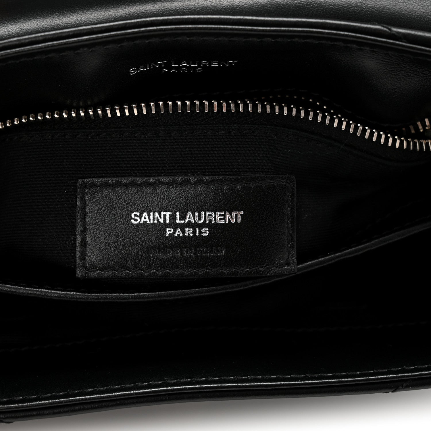 Calfskin Y Quilted Monogram Toy Loulou Crossbody Bag Black