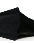 Embroidered Cotton Linen Rive Gauche Noe Tote Black Beige