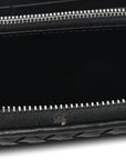 Nappa Intrecciato Zip Around Wallet Black