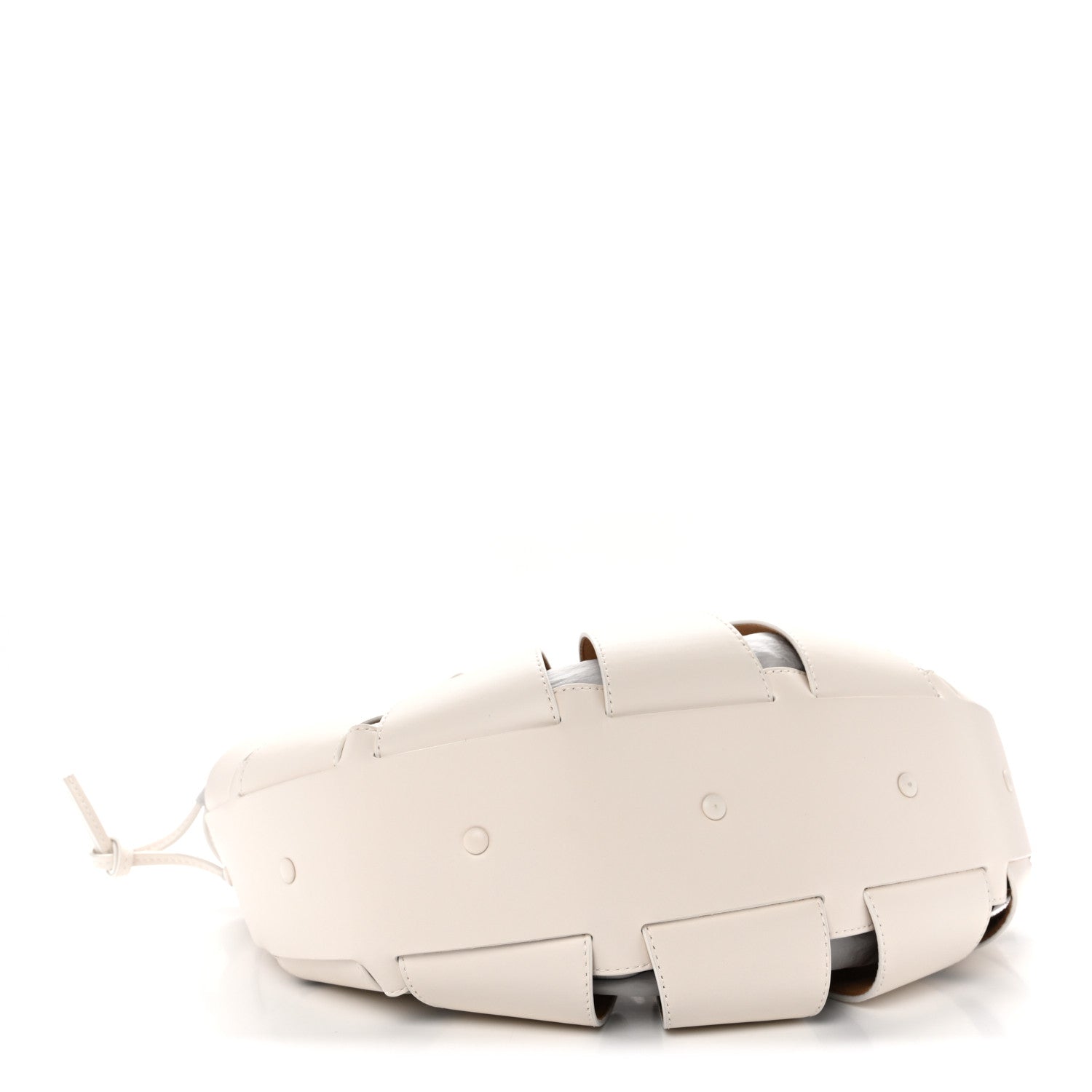 French Calfskin Shell Bag White Frost