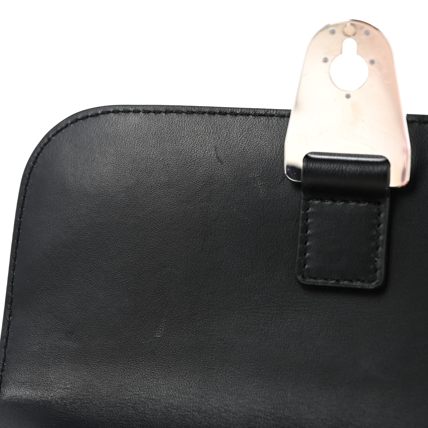 Calfskin Canvas Never Still Crossbody Flap Bag Black