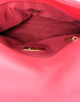 Lambskin Quilted Large CHNL 19 Flap Dark Pink