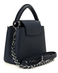 Taurillon Embellished Malletage Crown Mini Capucines Navy