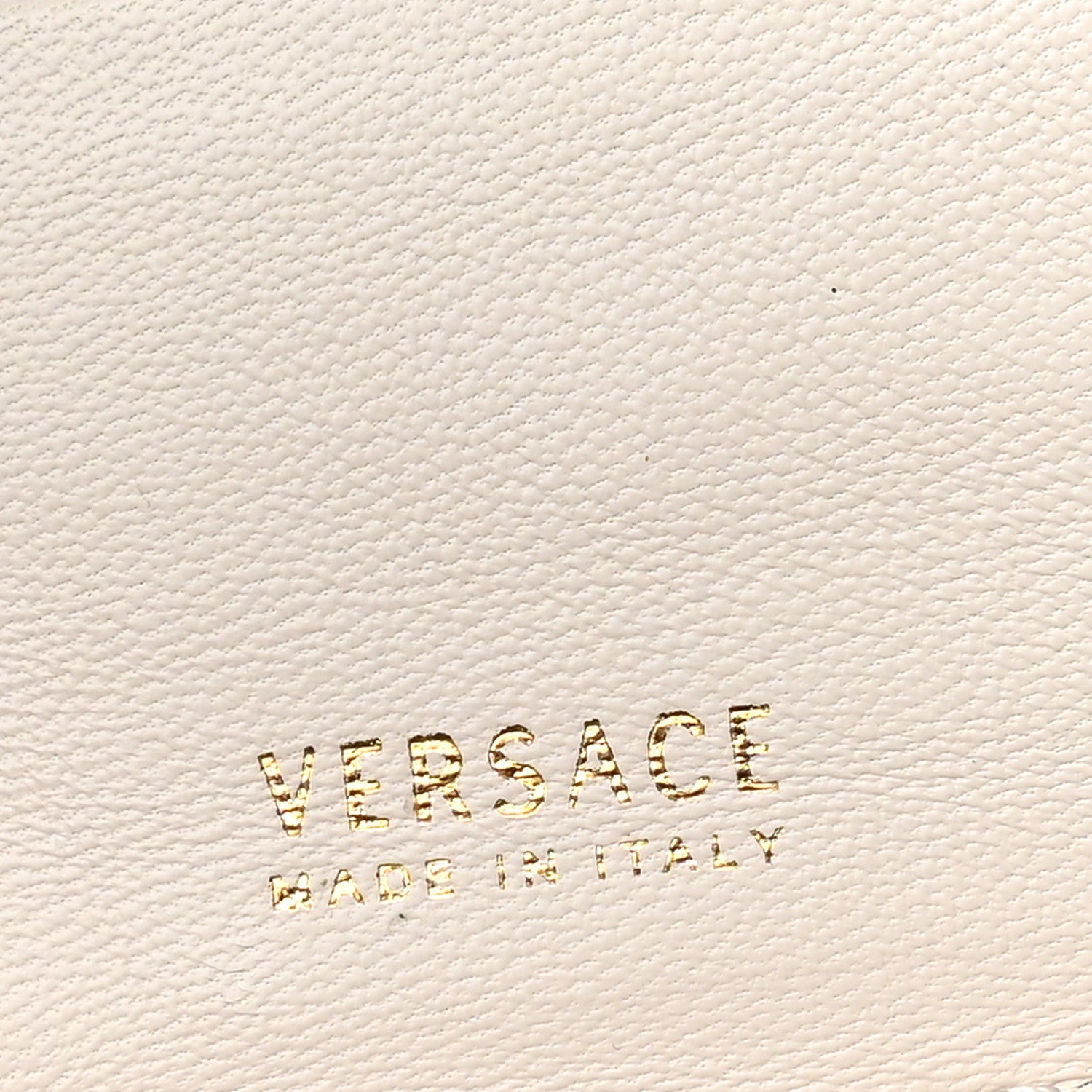 Calfskin Icon Quilted Compact Zip Around Wallet White