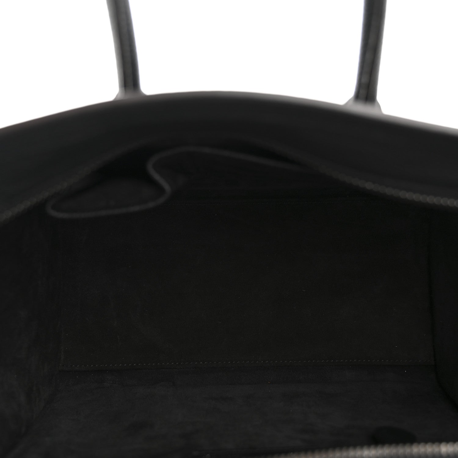 Drummed Calfskin Micro Luggage Black