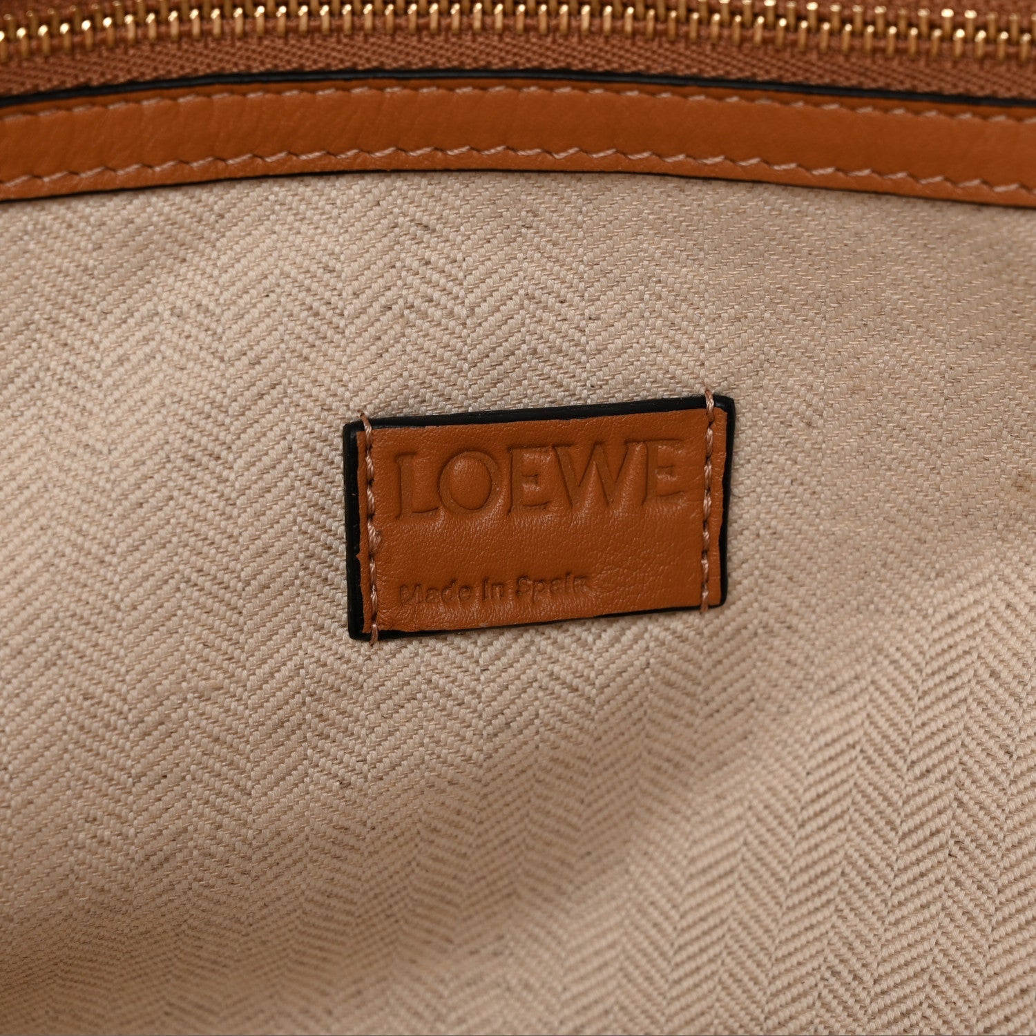 Calfskin Large Flamenco Knot Bag Warm Desert