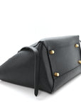 Grained Calfskin Mini Belt Bag Black