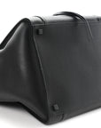 Grained Calfskin Medium Phantom Luggage Black