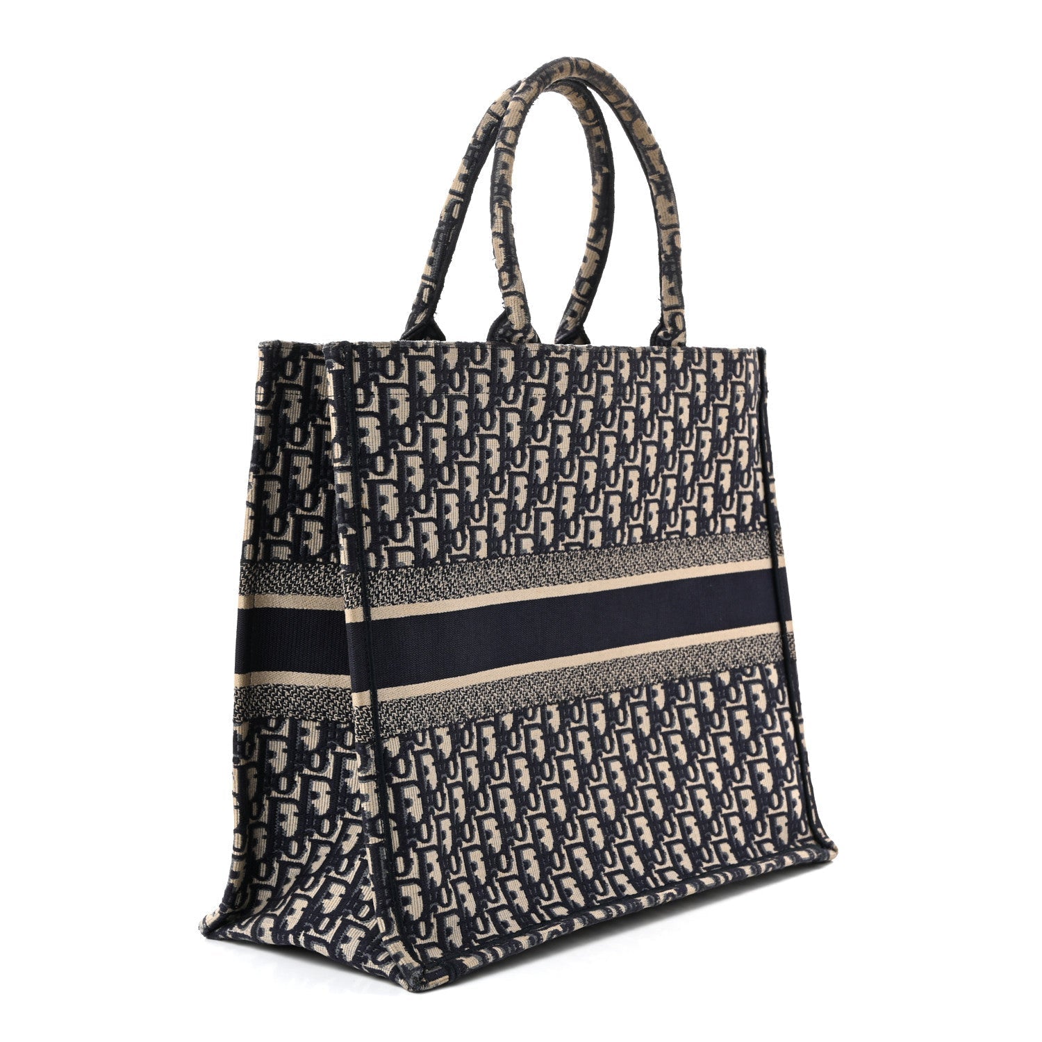 Oblique Large Book Tote Blue Multicolor