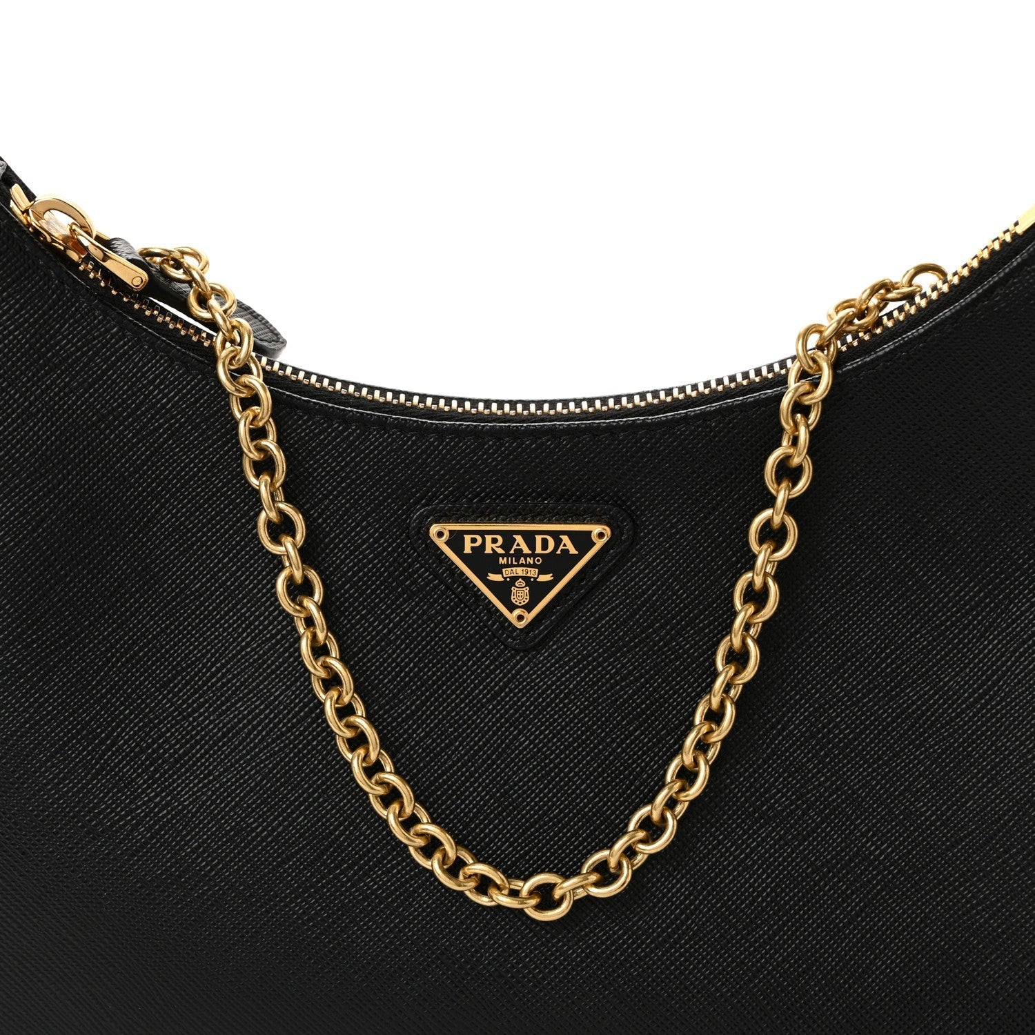 Saffiano Lux Re-Edition 2005 Shoulder Bag Black