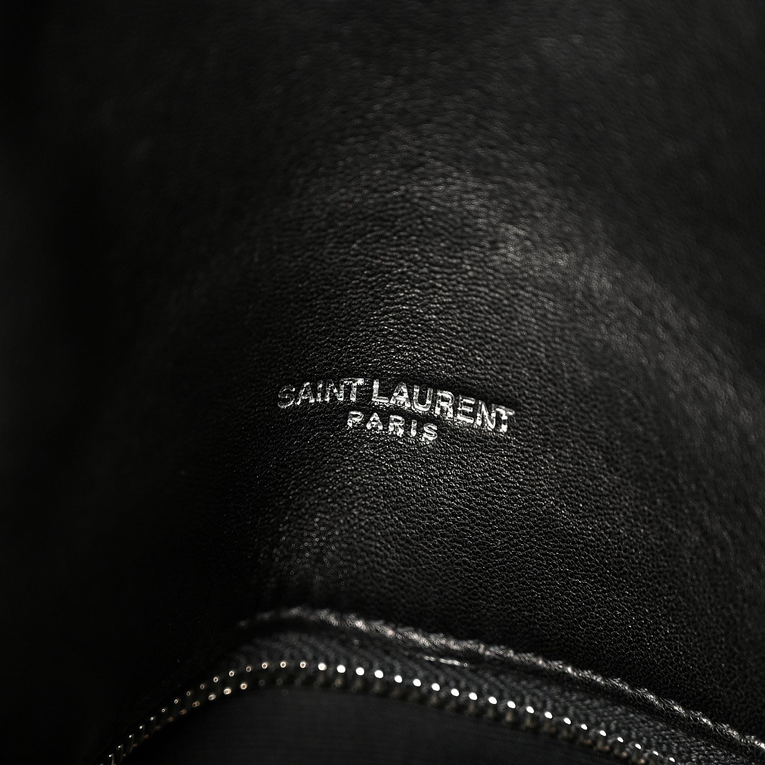 Lambskin Quilted Small Loulou Puffer Monogram Chain Satchel Black