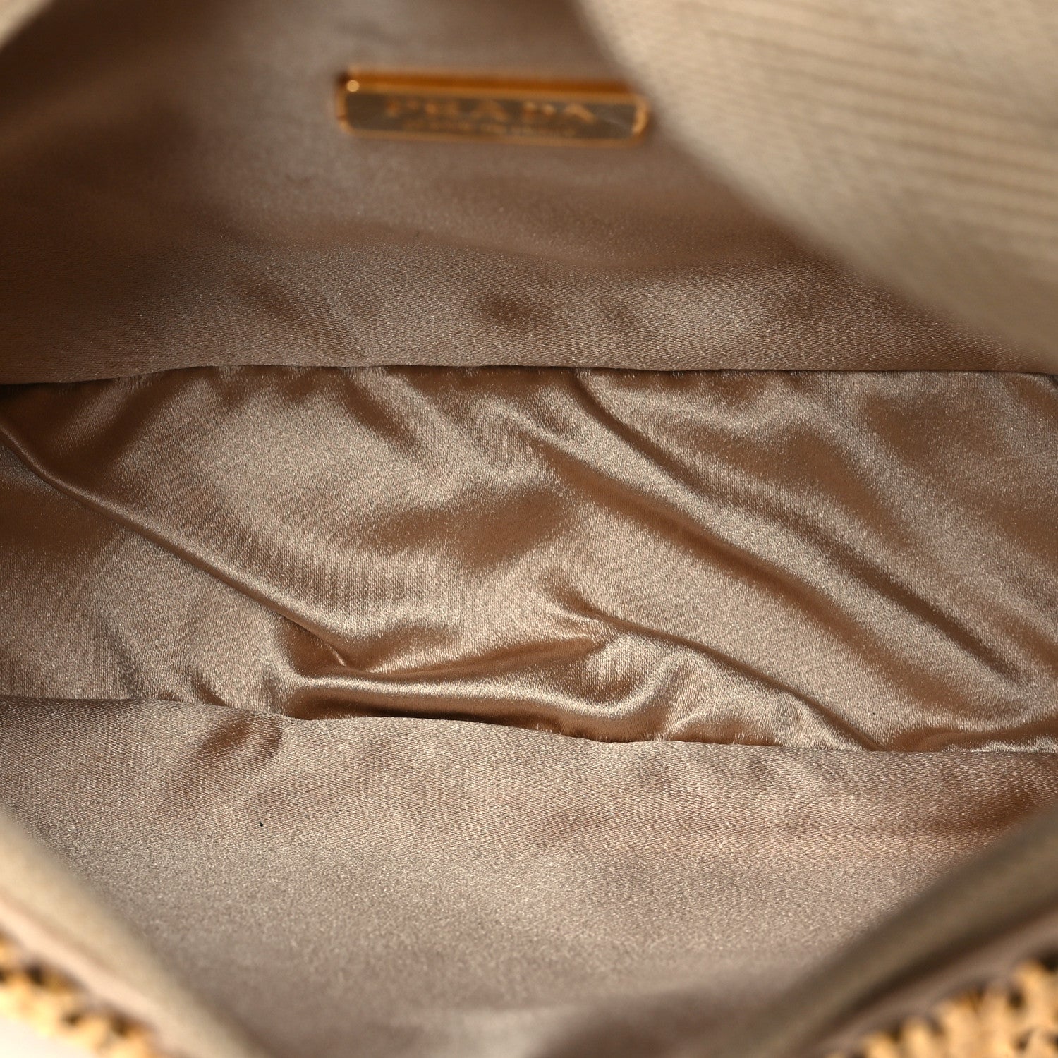 Satin Crystal Mini Re-Edition 2000 Bag Platino