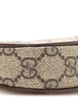 GG Supreme Monogram Textured Dollar Calfskin Mini Ophidia Chain Bag Beige Ebony