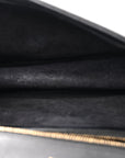 Lambskin Studded Medium D1ORama Flap Bag Black