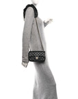 Lambskin Quilted Mini Romance Rectangular Flap Black