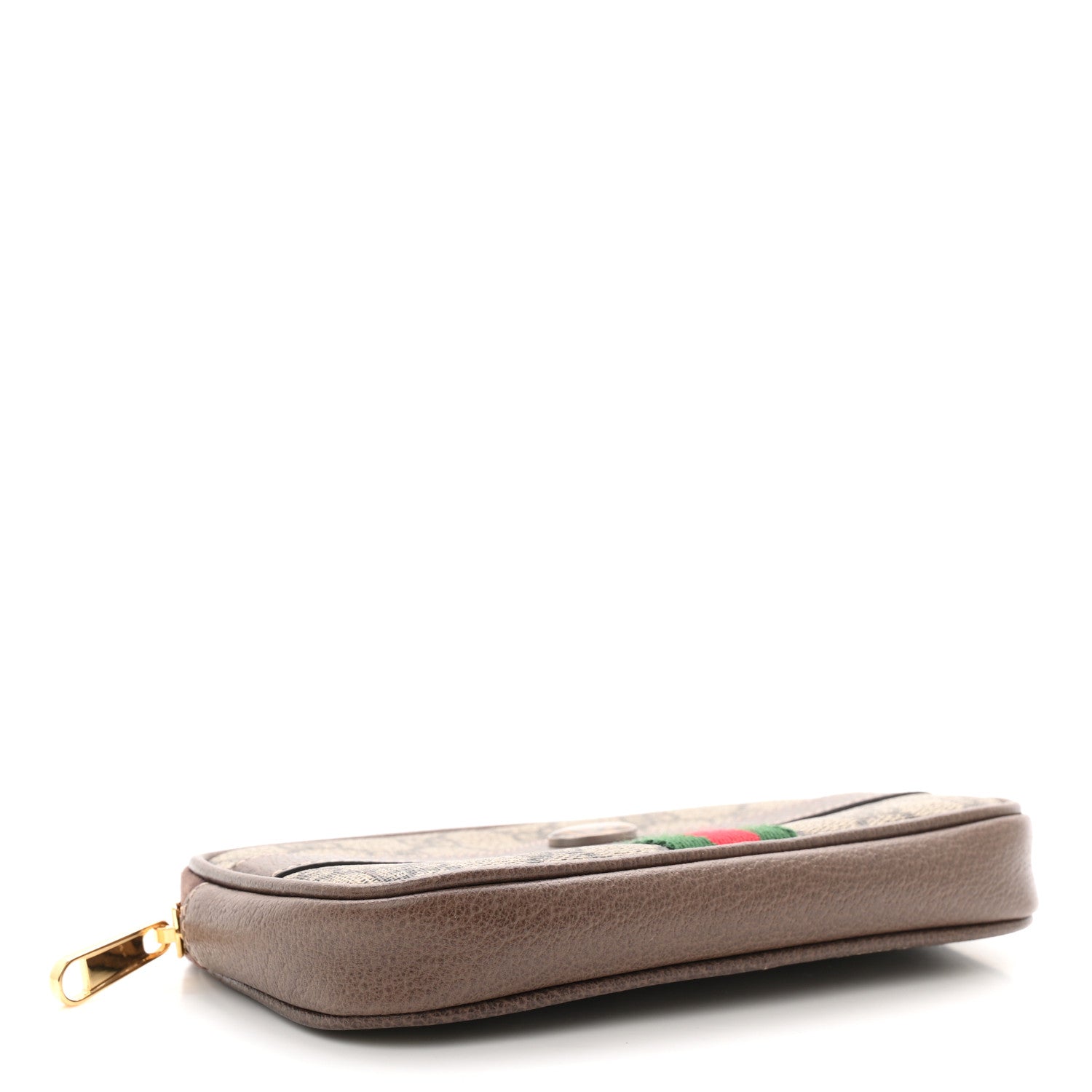 GG Supreme Monogram Ophidia Belted iPhone Case 95 38 Dark Brown