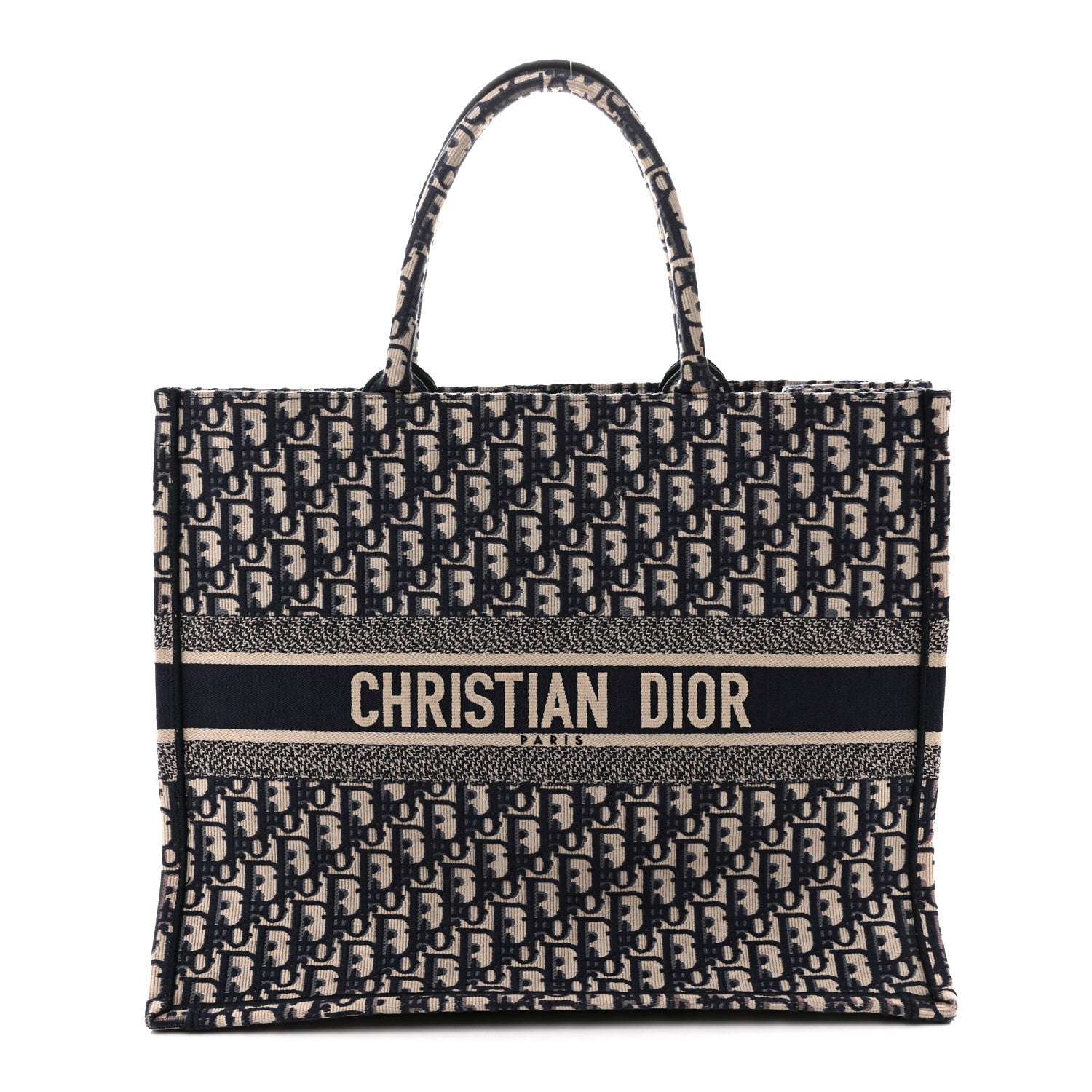 Oblique Large Book Tote Blue Multicolor