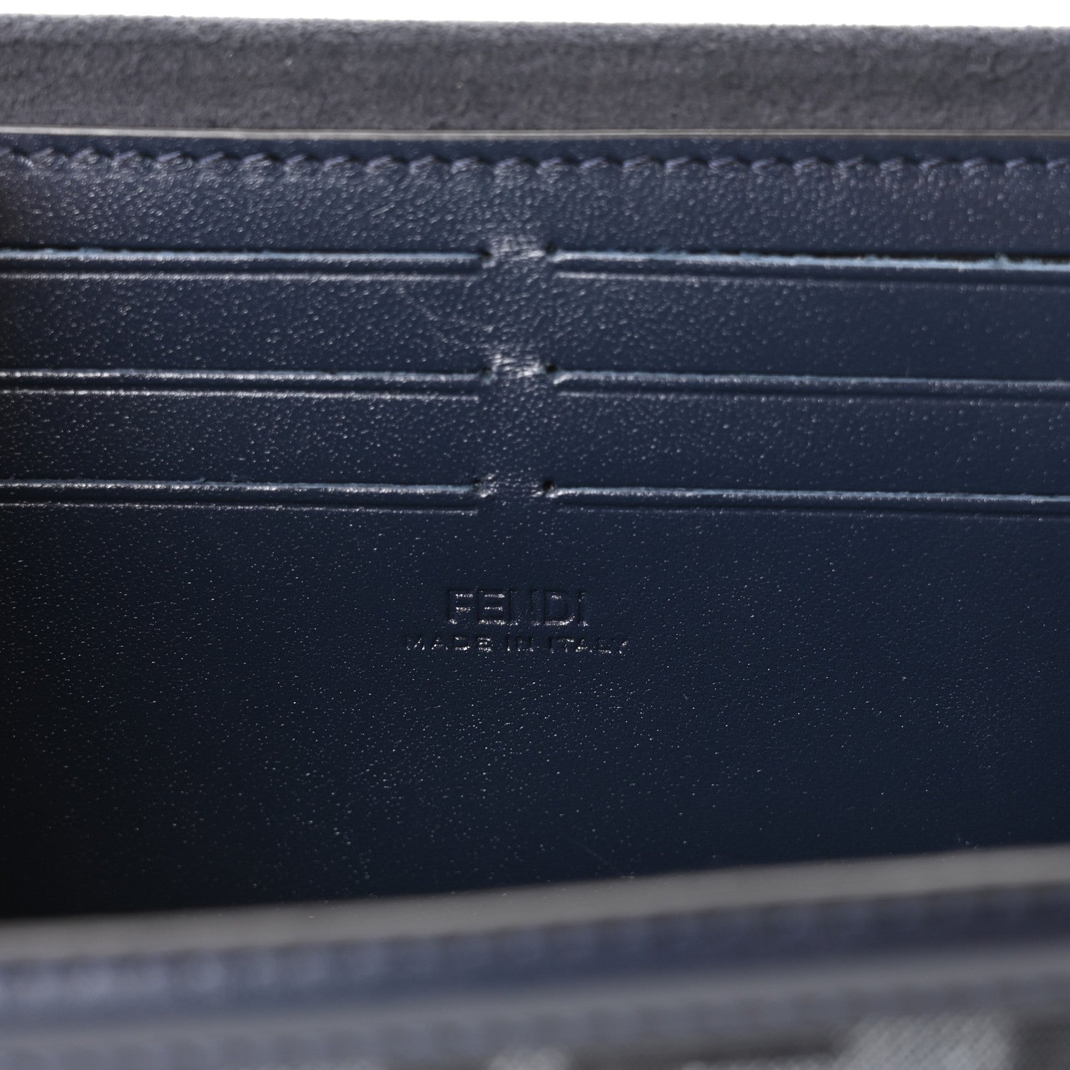 Recycled Fabric Jacquard Vitello King FF 1974 Baguette Soft Trunk  Blue