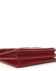 Grained Calfskin Medium Monogram Sunset Satchel Red