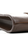 Lambskin Maxi Intrecciato Mini Cassette Crossbody Pouch Brown
