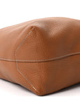 Taurillon Clemence Double Sens Reversible Tote Orange Gold