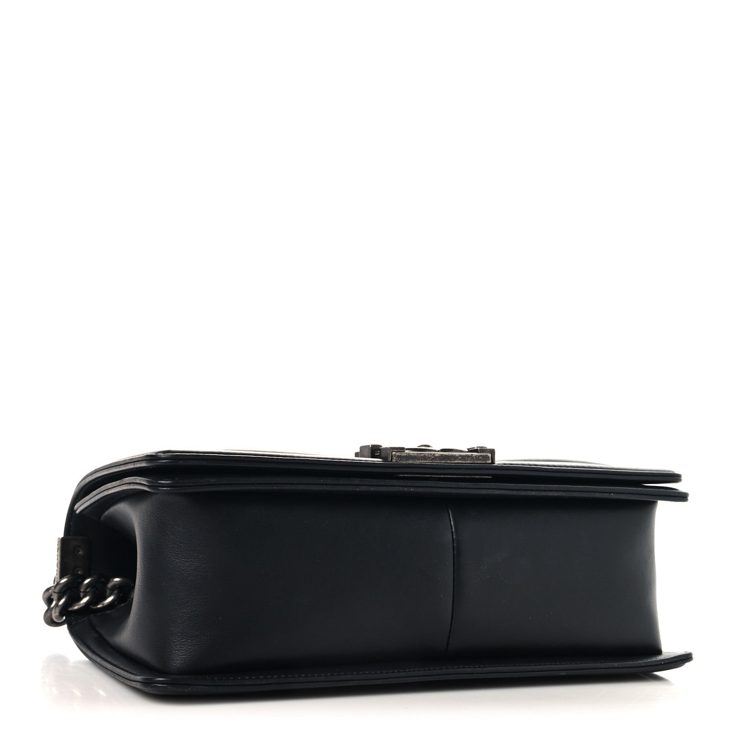 Lambskin Quilted Medium Boy Flap Black