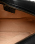 Calfskin Matelasse Small GG Marmont Chain Shoulder Bag Black