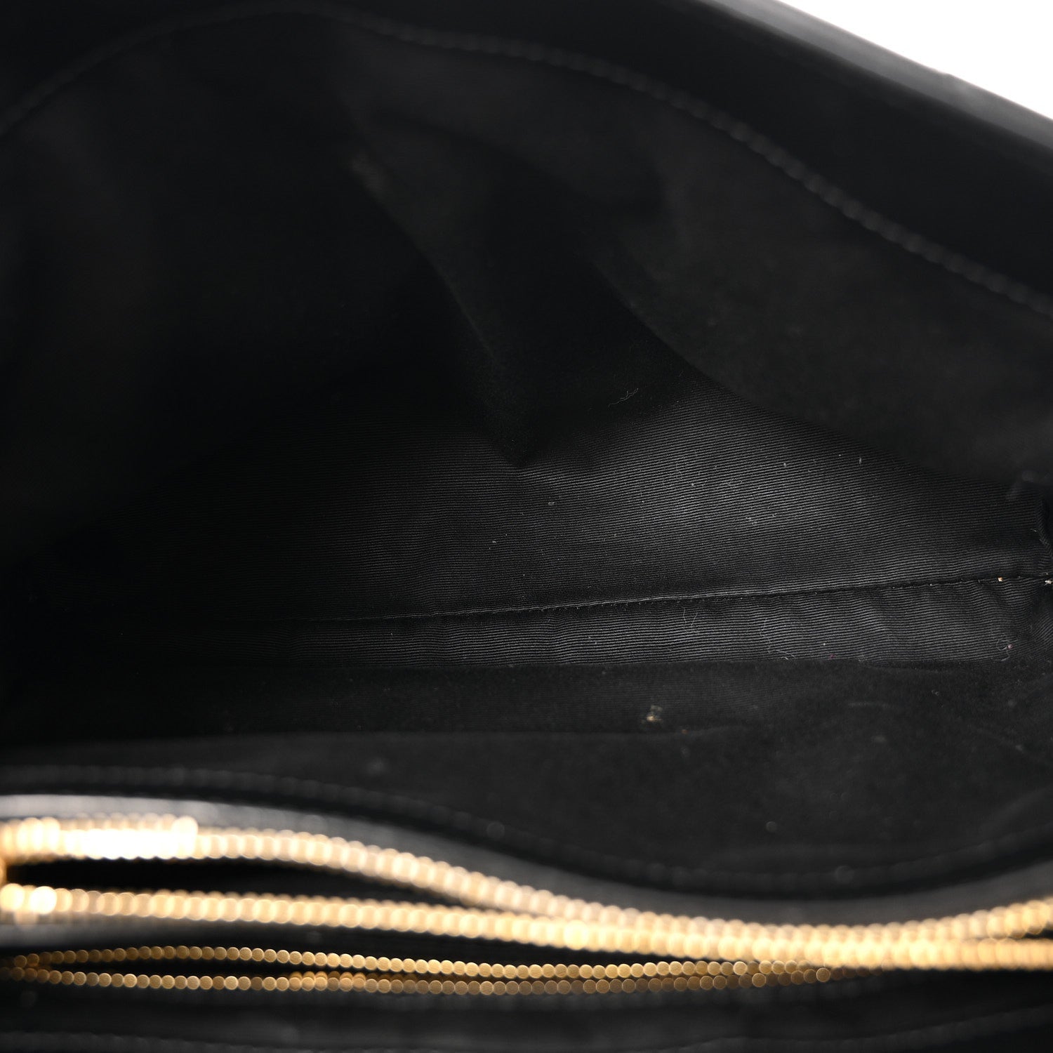 Calfskin Y Quilted Monogram Medium Loulou Chain Satchel Black