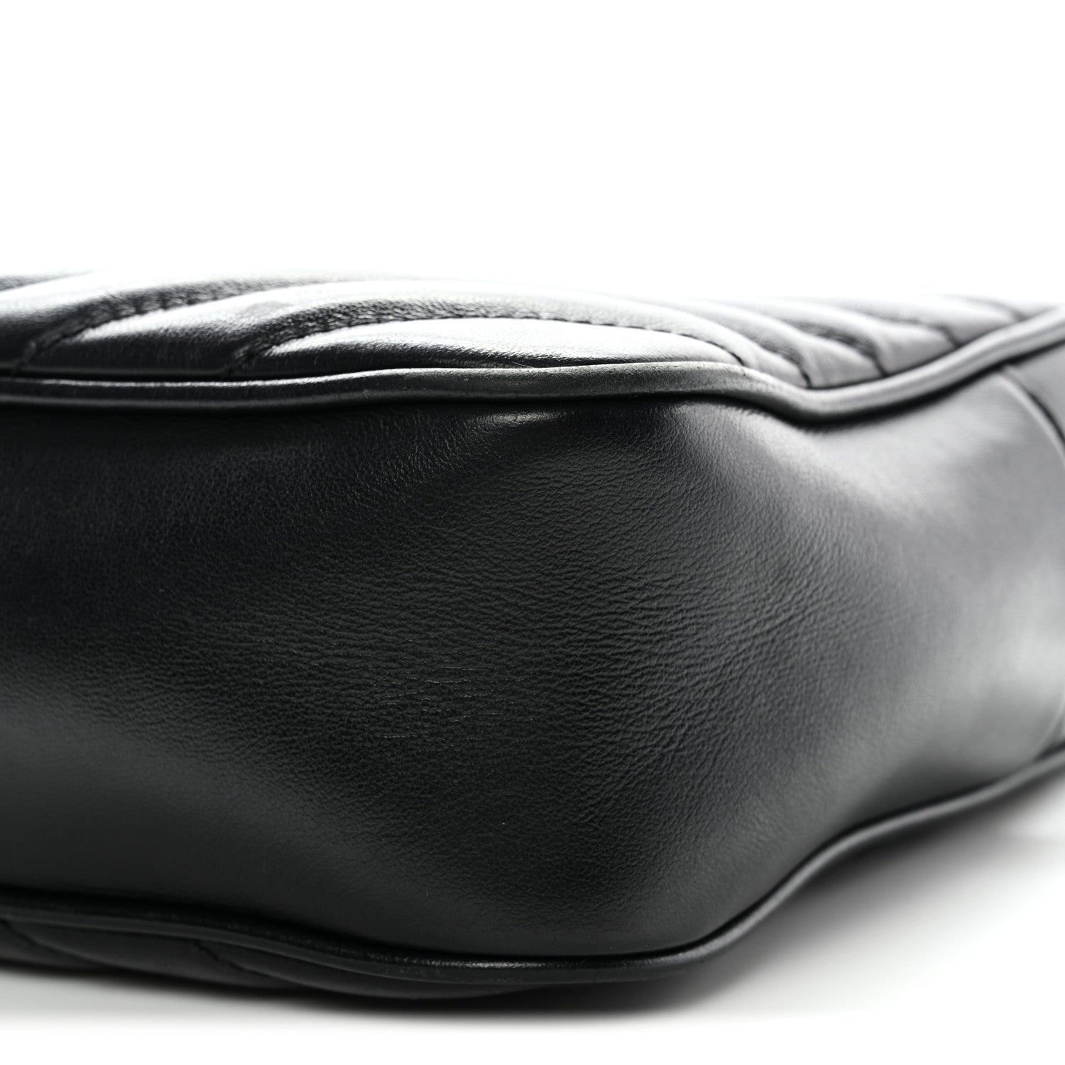 Calfskin Matelasse Monogram Lou Camera Bag Black