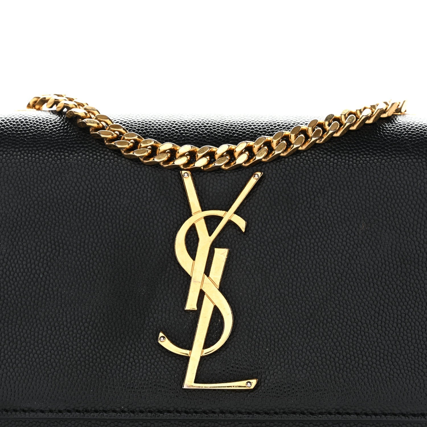 Grain De Poudre Small Monogram Kate Satchel Black